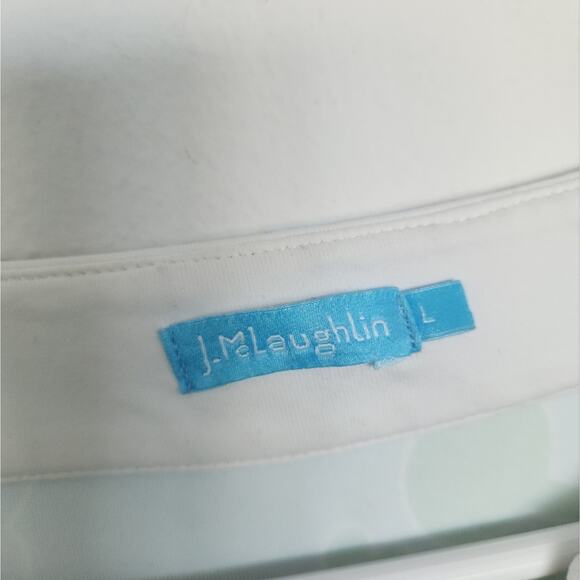 J. McLaughlin Catalina Cloth Tropical Floral Tunic Top L Beach Coastal Vacation - Picture 3 of 7